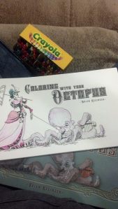 Image of my personal copy of Brian Kessinger's Coloring With Your Octopus
